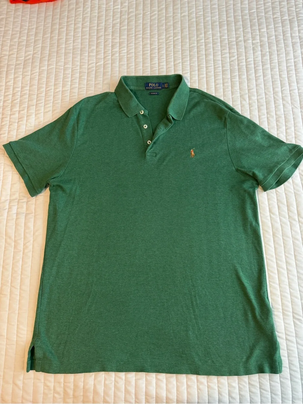 Polo by Ralph Lauren Green Short Sleeve Polo with Pony Logo